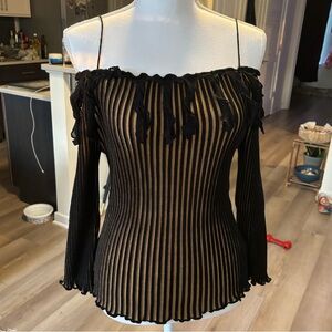 GORGEOUS High Quality Blouse Off the Shoulder Long Sleeve Shirt